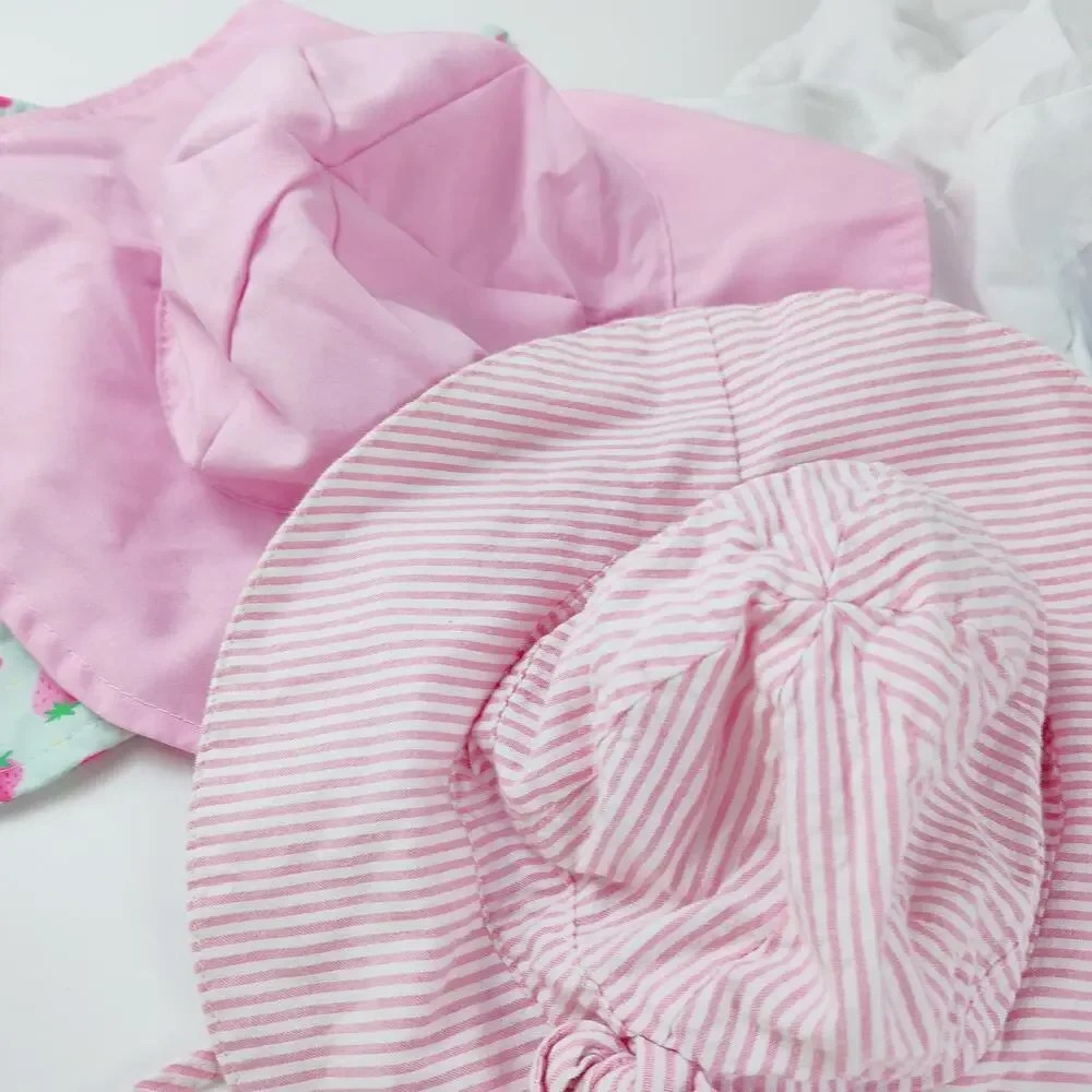 5-Piece Summer Newborn Hat Bundle - Pastel Styles